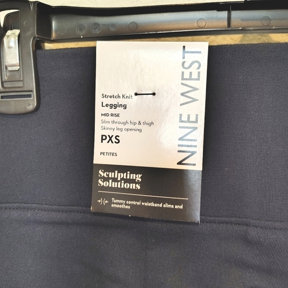 Nine West Women's Navy Sculpting Solutions Leggings - Picture 3 of 4